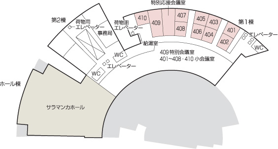 4階のフロアマップ